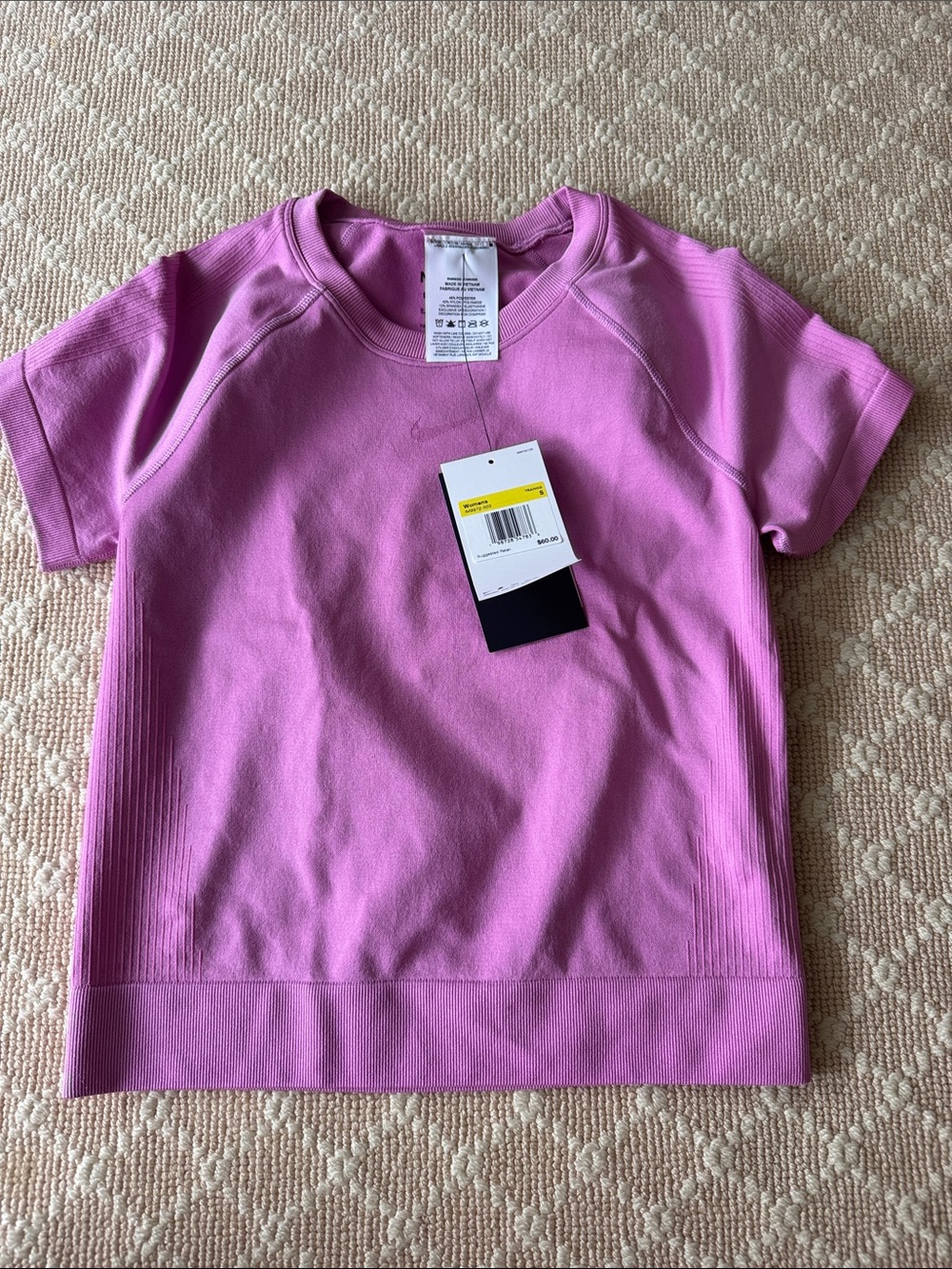 Nike pro DRI-fit Crew Sweatshirt in Pink